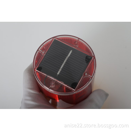 LED solar warning strobe lights for cart traffic and road safety
